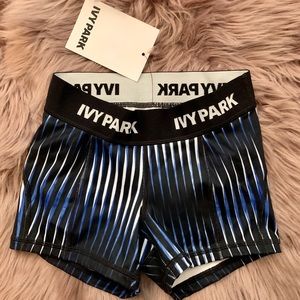 NWT Ivy Park running spandex shorts!